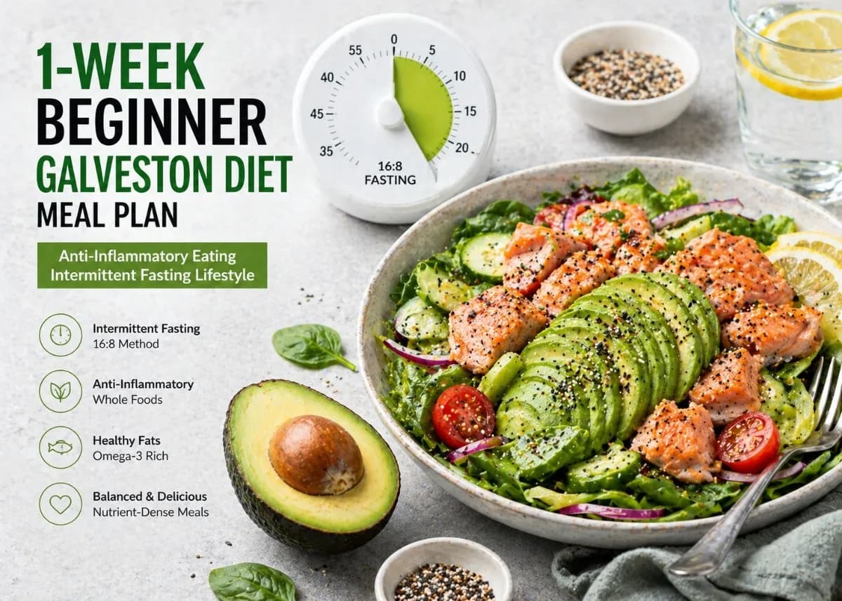 1-Week Beginner Galveston Diet Meal Plan