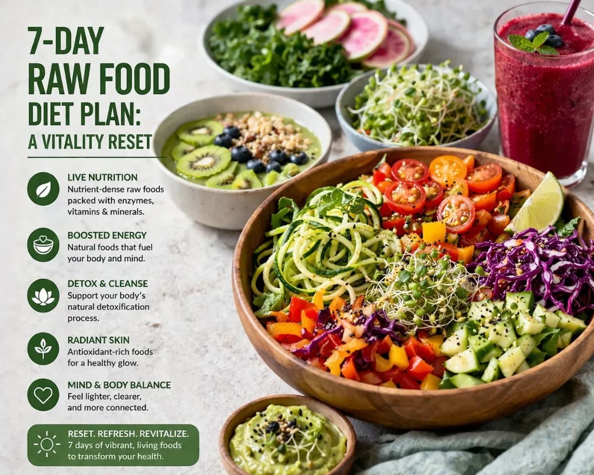 7-Day Raw Food Diet Plan: A Vitality Reset