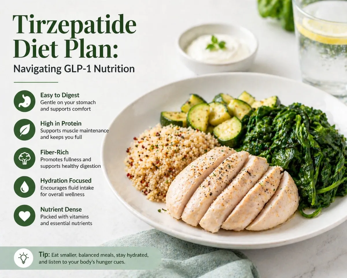 Tirzepatide Diet Plan: Navigating GLP-1 Nutrition